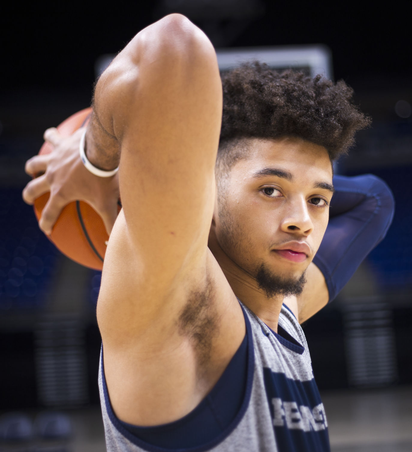 Basketball Media Day, Seth Lundy (1) Portrait